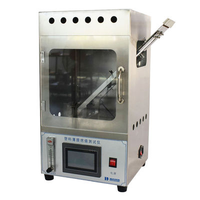 Thiết bị thử nghiệm trong phòng thí nghiệm Máy kiểm tra khả năng cháy bằng phim nhựa 45 °