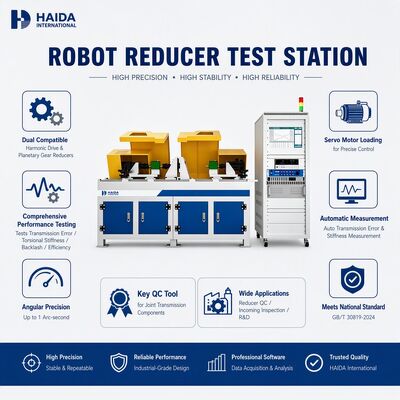 HD Robot Reducer Test Station Harmonic Planetary Gearbox Thiết bị thử nghiệm Máy truyền lỗi phản ứng cứng 1 vòng cung giây