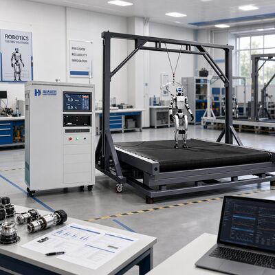 Thiết bị kiểm tra độ ổn định khi đi bộ của robot HD, có thể điều chỉnh độ dốc từ 0-20 độ, tốc độ từ 0-18 km/h