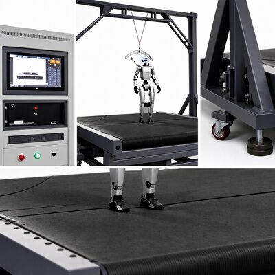 Thiết bị kiểm tra độ ổn định khi đi bộ của robot HD, có thể điều chỉnh độ dốc từ 0-20 độ, tốc độ từ 0-18 km/h