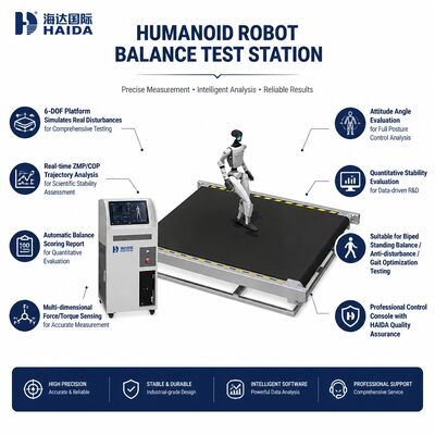 Trạm thử nghiệm cân bằng robot nhân tạo 6 DOF Motion Platform Bipedal Robot Stability Testing Equipment ZMP COP Analysis