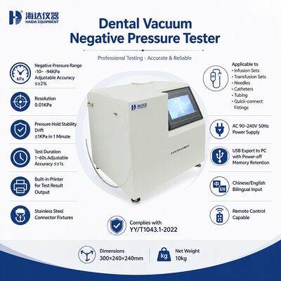 Máy đo chân không cho hệ thống hút răng Thiết bị thử nghiệm độ chính xác cao -94 kPa