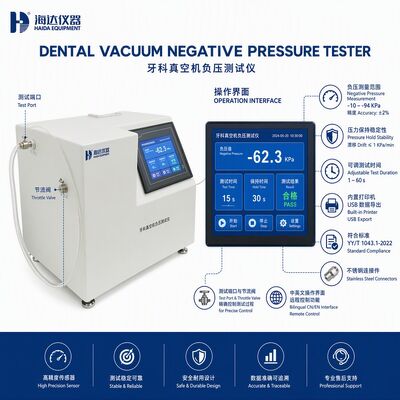 Máy đo chân không cho hệ thống hút răng Thiết bị thử nghiệm độ chính xác cao -94 kPa