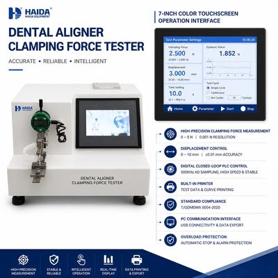 Dental Aligner Clamping Force Tester Clear Aligner Testing Machine Equipment Orthodontic Force Gauge 0.001N Độ chính xác độ phân giải