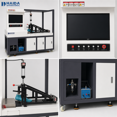 Máy kiểm tra độ chống trượt HAIDA, Máy đo hệ số ma sát đế giày, Thiết bị kiểm tra giày theo tiêu chuẩn ISO 13287 ASTM F2913