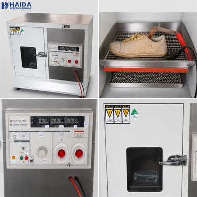 Máy kiểm tra điện áp chịu đựng HAIDA Footwear, Máy kiểm tra điện áp cách điện đế giày, Thiết bị kiểm tra giày ISO 20345